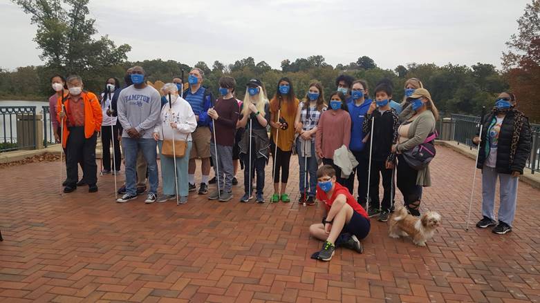 NFBMD Central Maryland Chapter Meet the Blind Month Hike with Councilman Opel Jones